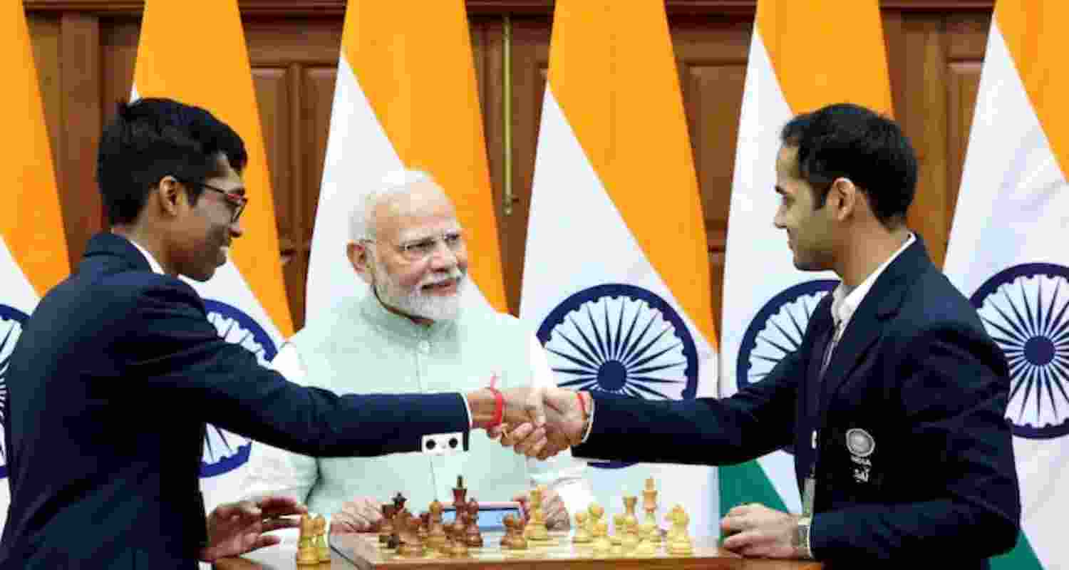 PM Modi praises GM Arjun Erigaisi.