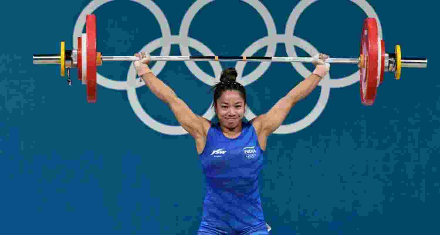 Indian weightlifter Mirabai Chanu.
