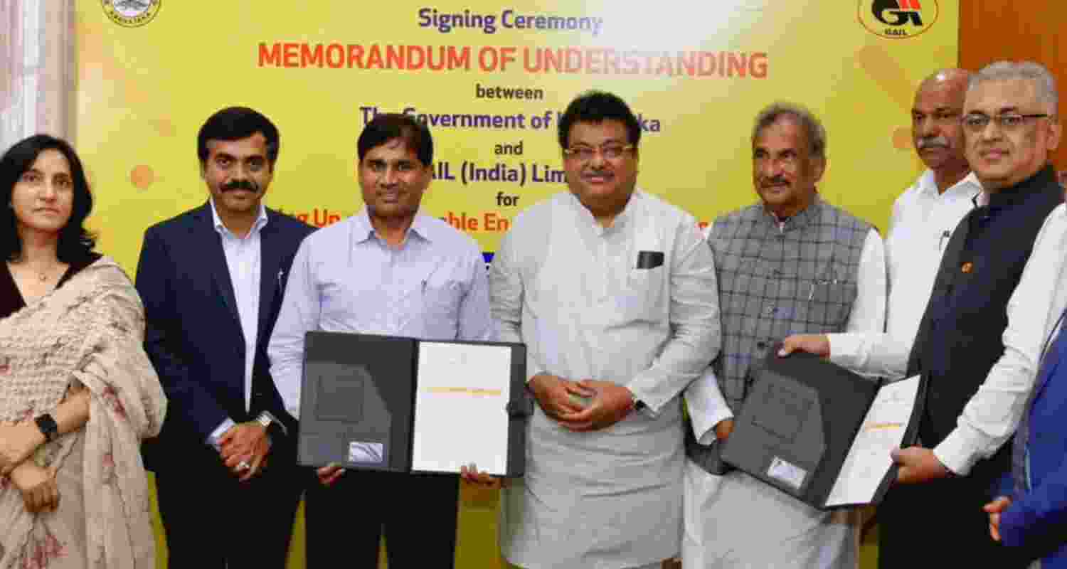 Karnataka Government signs MoU with Gail to set up renewable energy projects