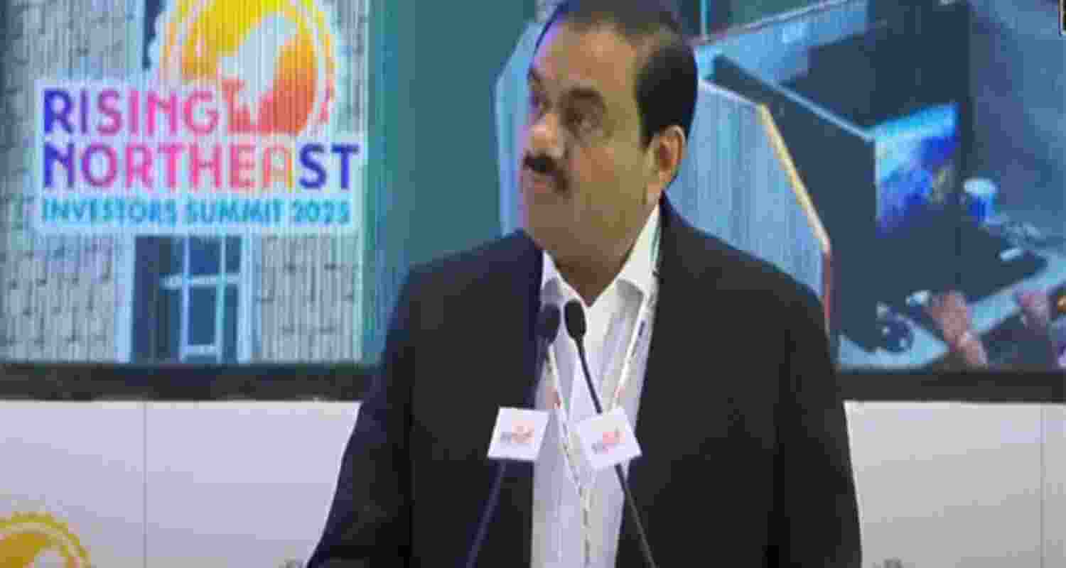 Adani Group Chairman Gautam Adani at the Rising North East Investors Summit (Source: PTI)