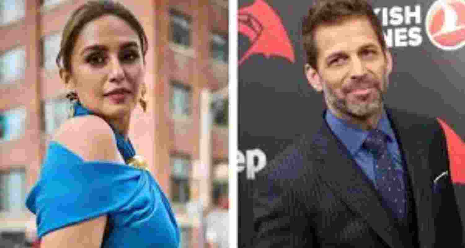Huma Qureshi and Zack Snyder