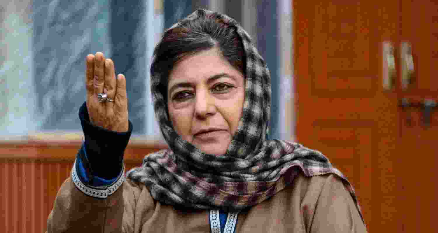 People’s Democratic Party (PDP) chief Mehbooba Mufti.