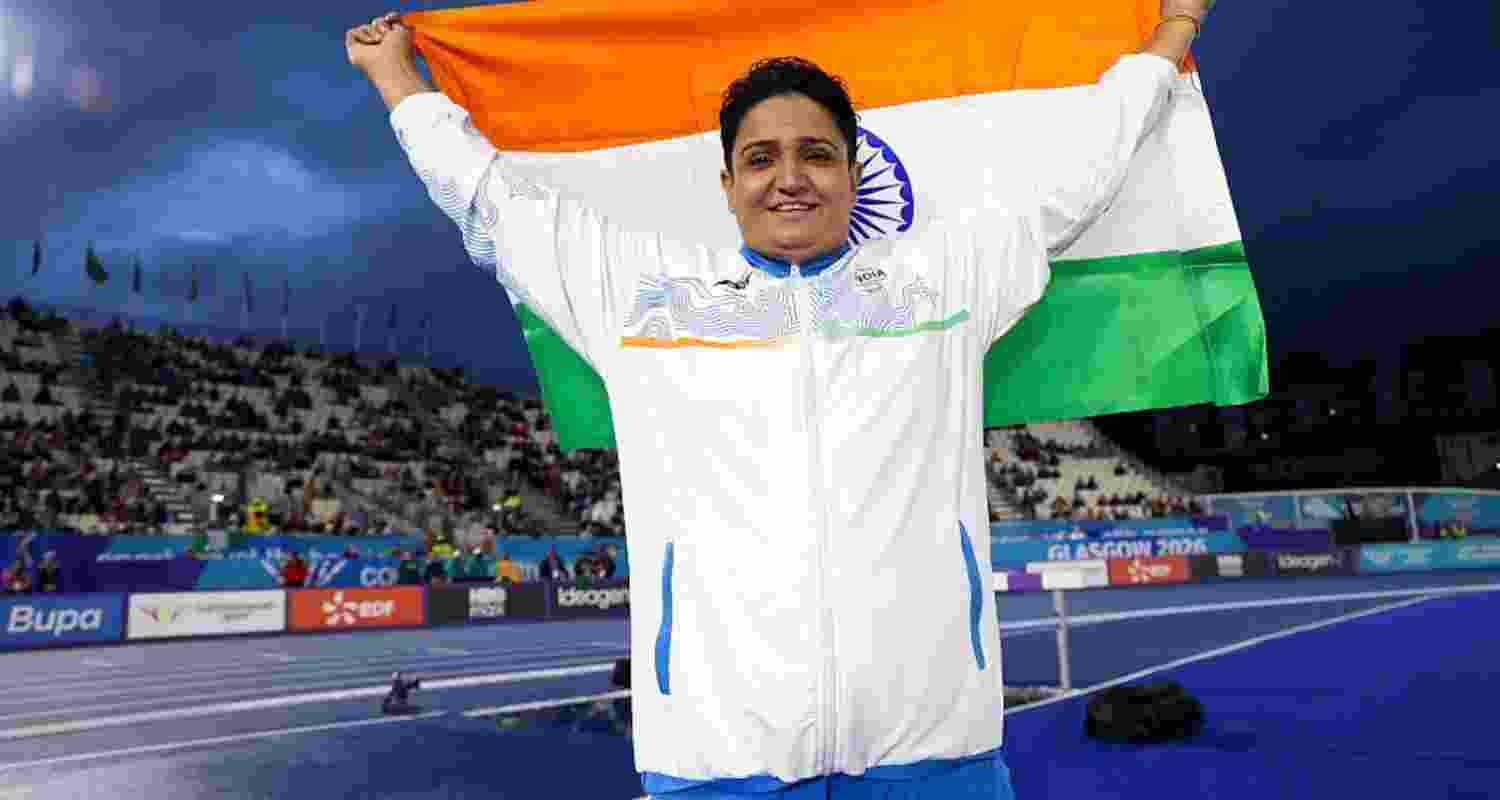Shot-putter Sharmila Dhankar.