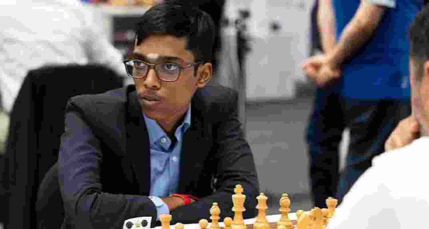 Indian Grandmaster R Praggnanandhaa.