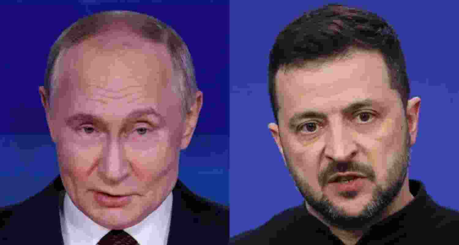 Vladimir Putin and Volodymyr Zelenskyy.