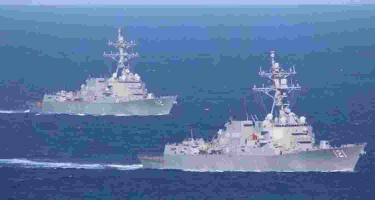 US says warships crossed Strait of Hormuz for mine-clearing; Iran rejects claim, warns of action as tensions rise after failed diplomatic talks.