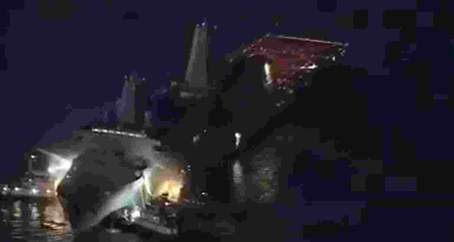 Fire engulfs US Navy warship for 12 hours; 2 sailors injured