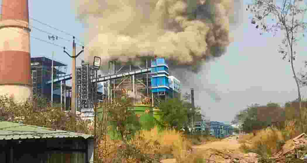 Smoke billows from the Vedanta thermal power plant in Chhattisgarh’s Sakti district following a boiler explosion that has claimed 23 lives, with investigations underway into the cause of the blast.