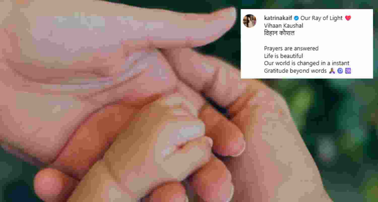 Vicky, Katrina reveal baby boy's name. 