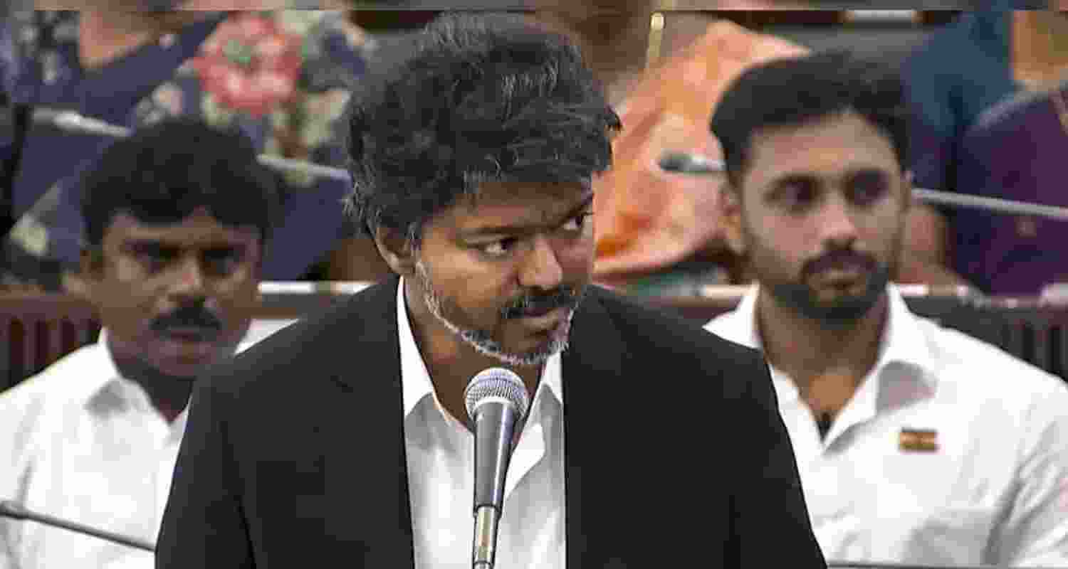 Tamil Nadu Chief Minister Joseph Vijay - file image. 