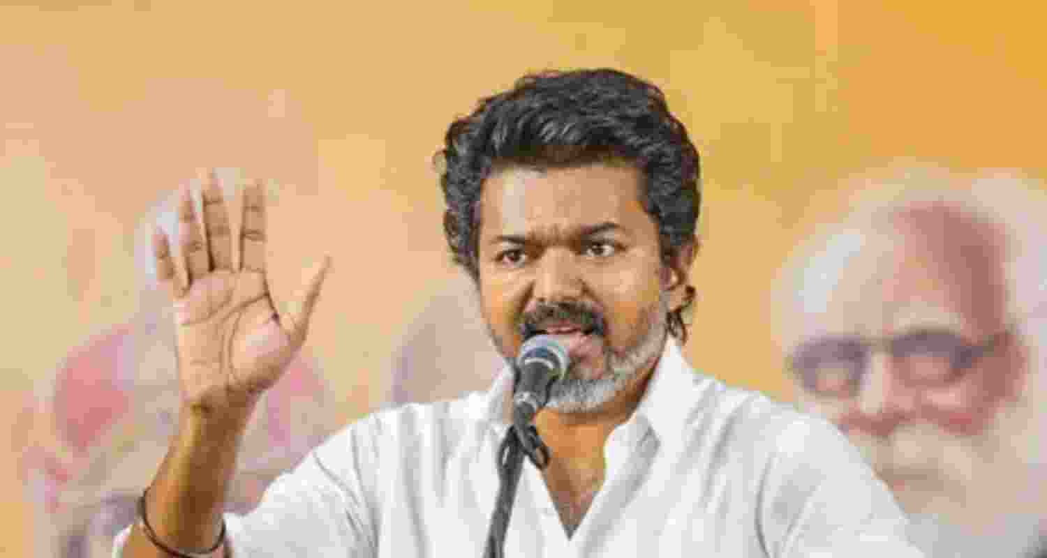 Tamilaga Vettri Kazhagam chief Vijay - file image.