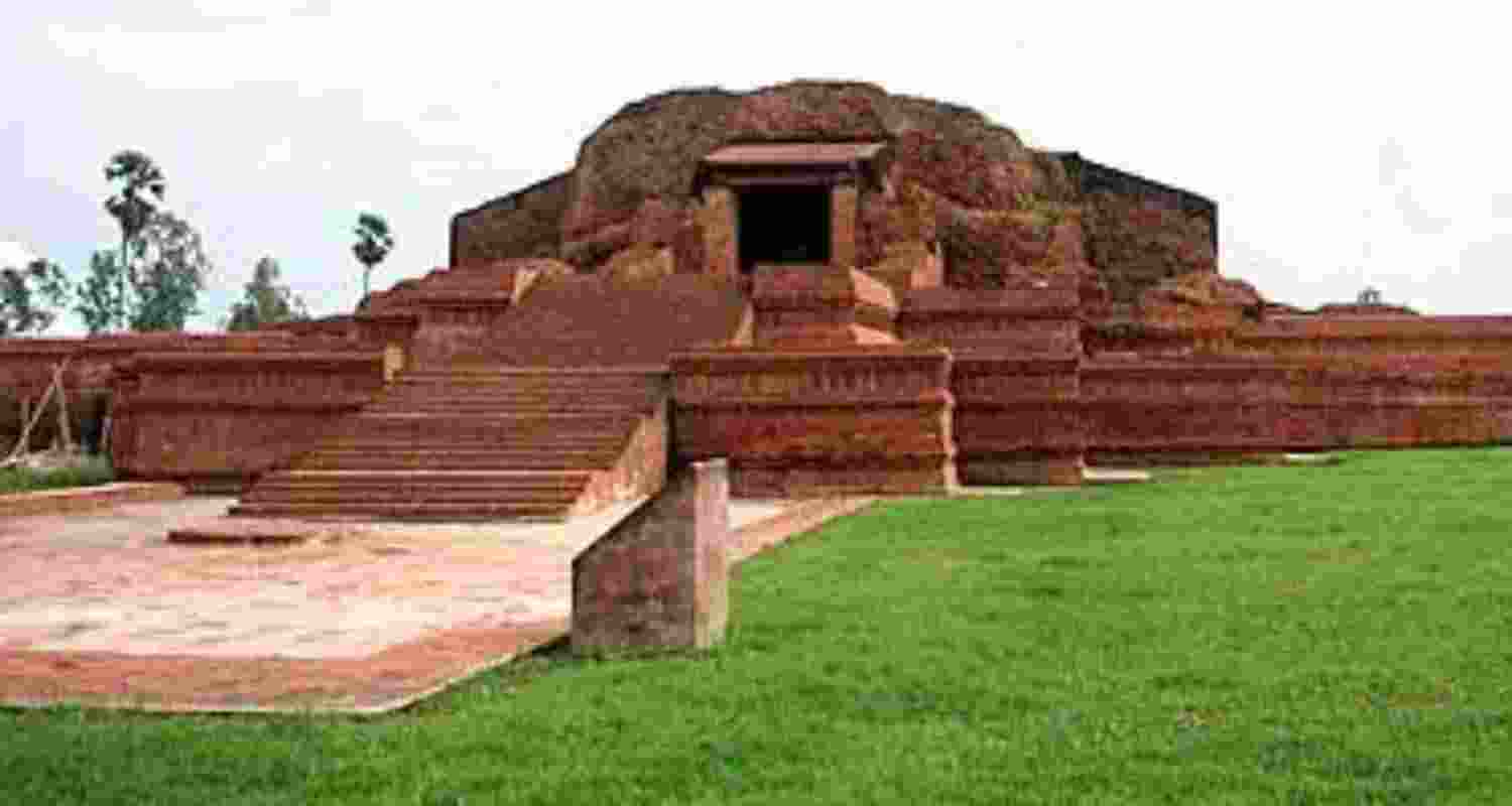 The historical Vikramasila Mahavihara site in in Bihar's Bhagalpur district.