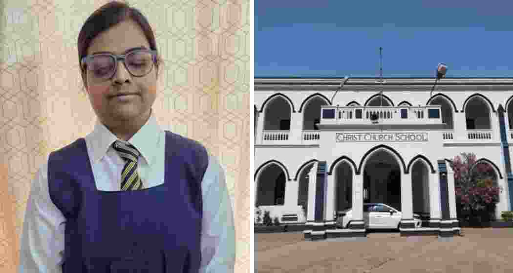 In photo, Lucknow’s Sarah Moin, visually and hearing-impaired student of Christ Church College. 