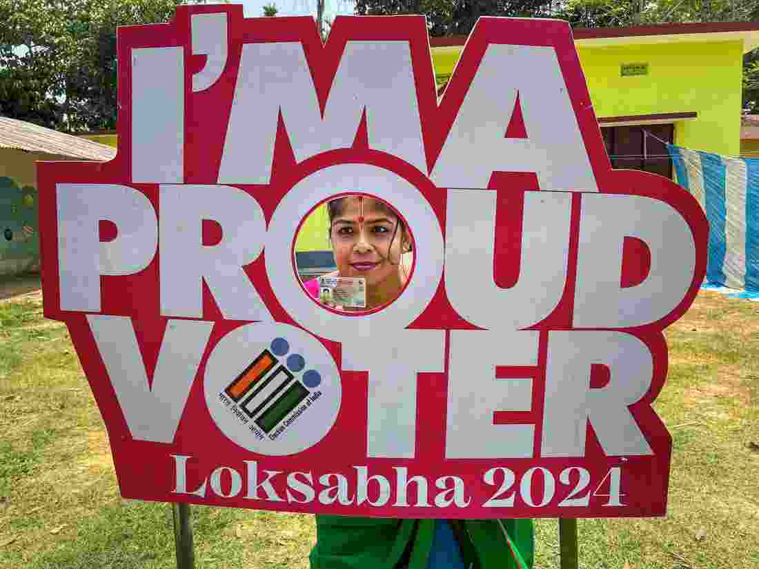 Amid tight security, polling began in Kanker, Rajnandgaon and Mahasamund Lok Sabha constituencies at 7 am and was continuing smoothly, officials said.