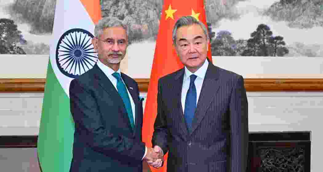 EAM Jaishankar with Chinese FM Wang Yi. (File photo)