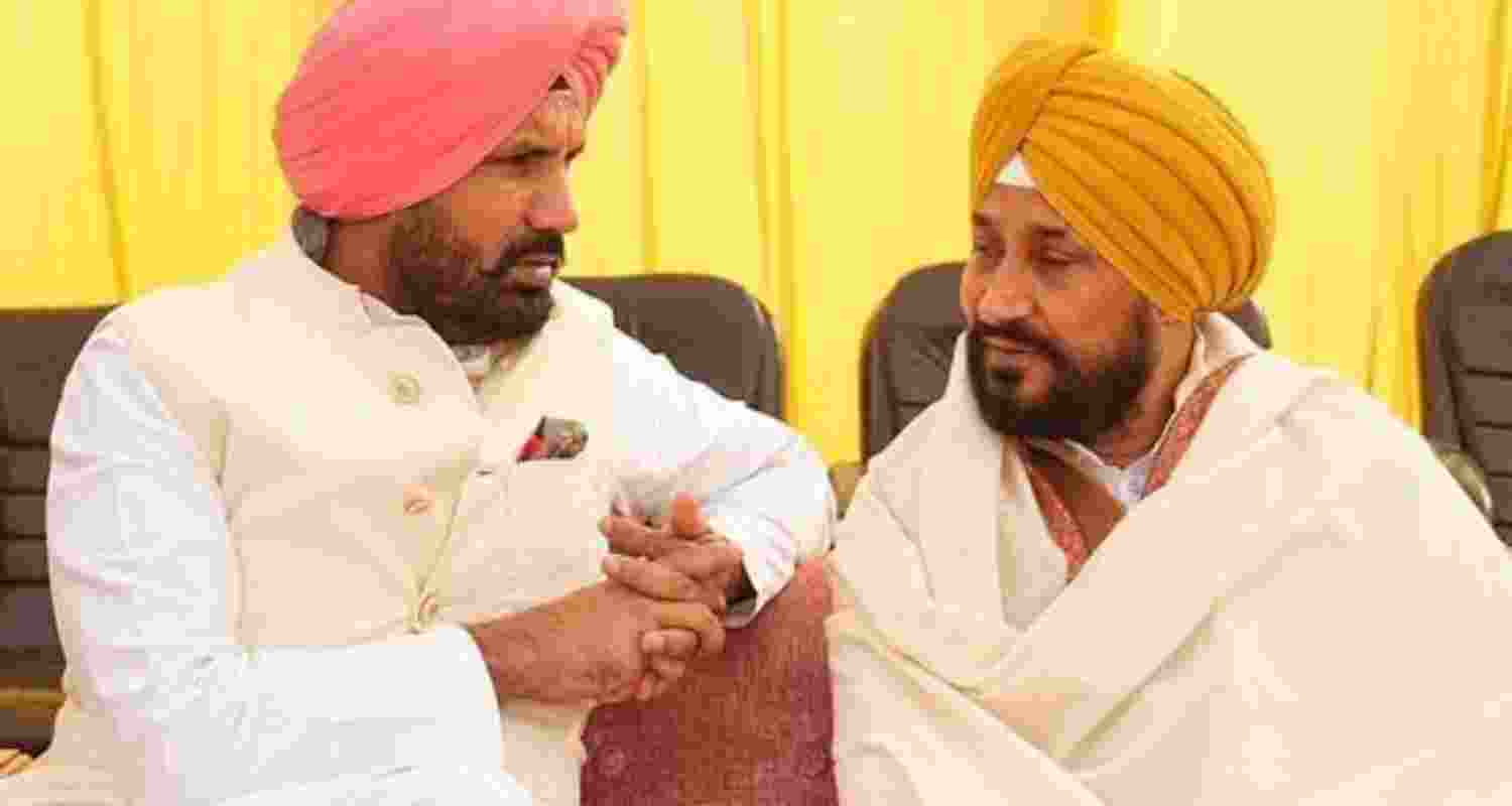  Punjab Congress president Amrinder Singh Raja Warring and former chief minister Charanjit Singh Channi.