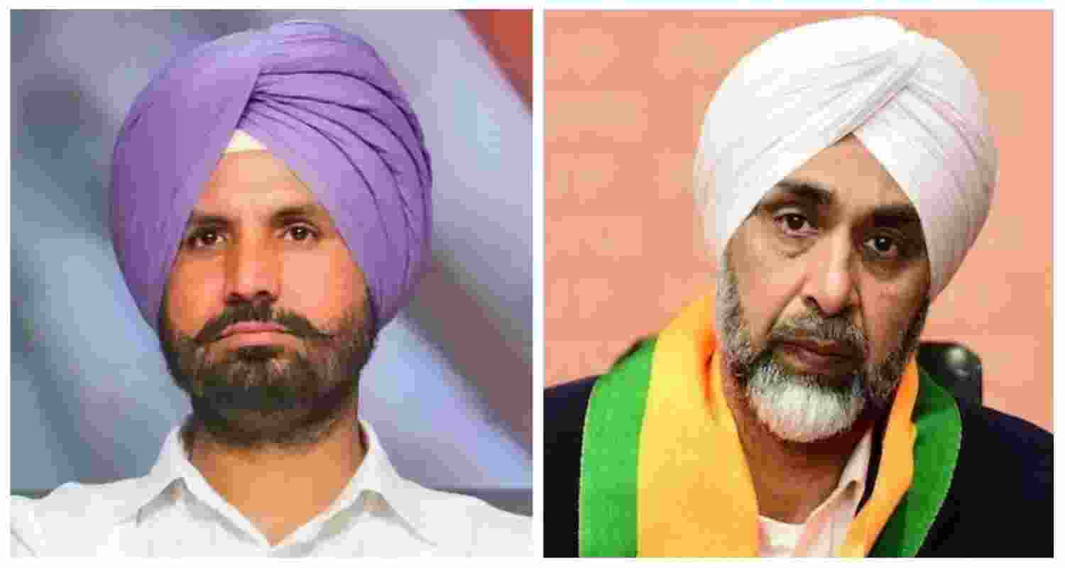 Punjab Congress chief Amrinder Warring and BJP’s Manpreet Badal. 