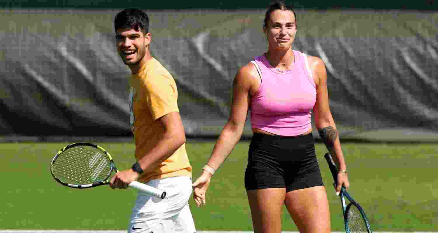  Carlos Alcaraz and Aryna Sabalenka. 