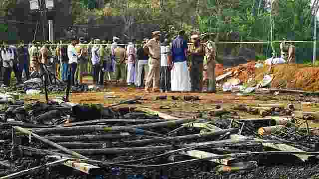The firecracker unit explosion occurred in Thrissur district, Kerala, earlier this year. 
