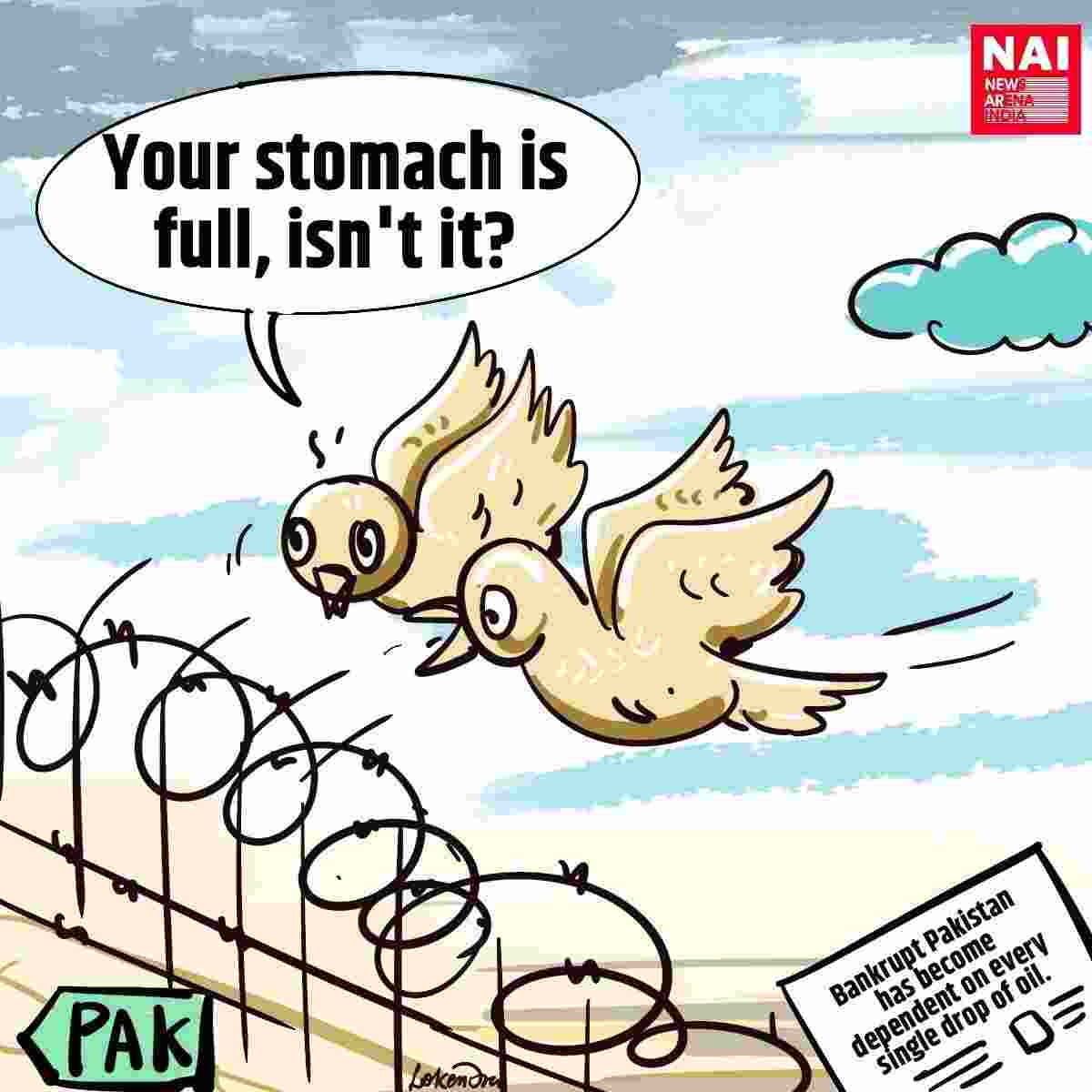 "Flying high on that last drop of oil?"

