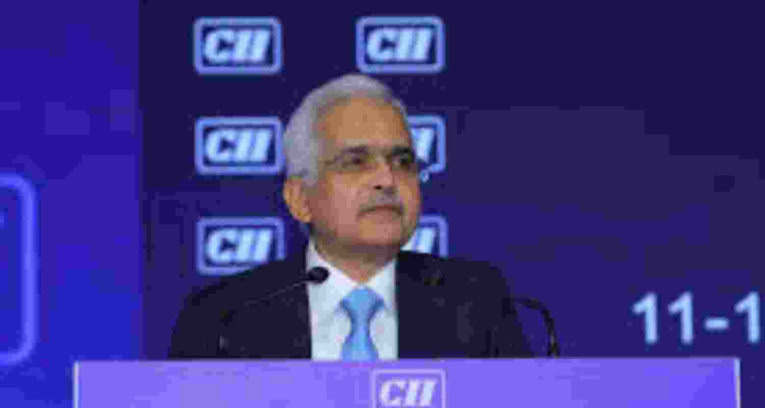 Principal Secretary to Prime Minister Shaktikanta Das speaking at the CII Annual Business Summit in new Delhi on Monday. 