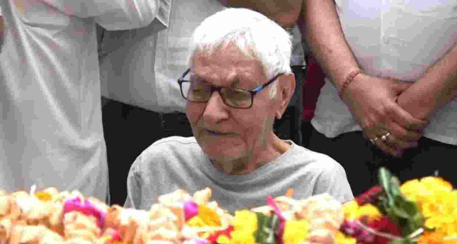 Pushkaraj Sabharwal, father of Captain Sumeet Sabharwal who died in the Air India plane crash in Ahmedabad. File photo Pushkaraj Sabharwal, father of Captain Sumeet Sabharwal who died in the Air India plane crash in Ahmedabad. File photo