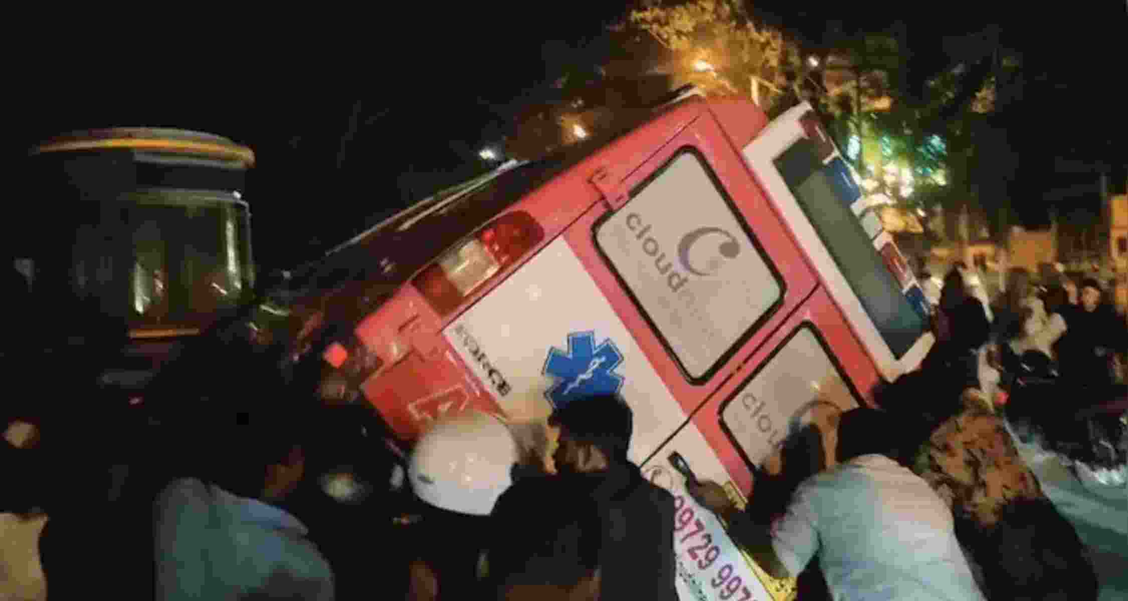 Speeding ambulance kills couple on scooter in Bengaluru Speeding ambulance kills couple on scooter in Bengaluru