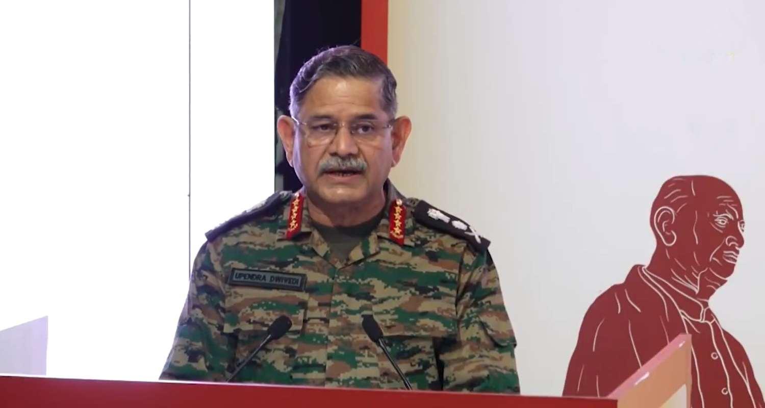 Army Chief Gen Upendra Dwivedi at the Young Leaders Forum.  Army Chief Gen Upendra Dwivedi at the Young Leaders Forum.