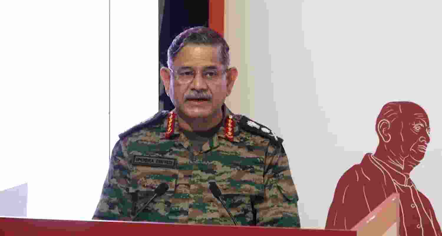 Army Chief Gen Upendra Dwivedi at the Young Leaders Forum.  Army Chief Gen Upendra Dwivedi at the Young Leaders Forum.