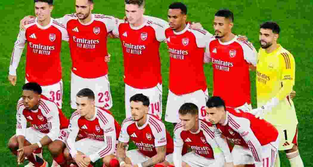 Arsenal squad pose for a team photograph. Arsenal squad pose for a team photograph.
