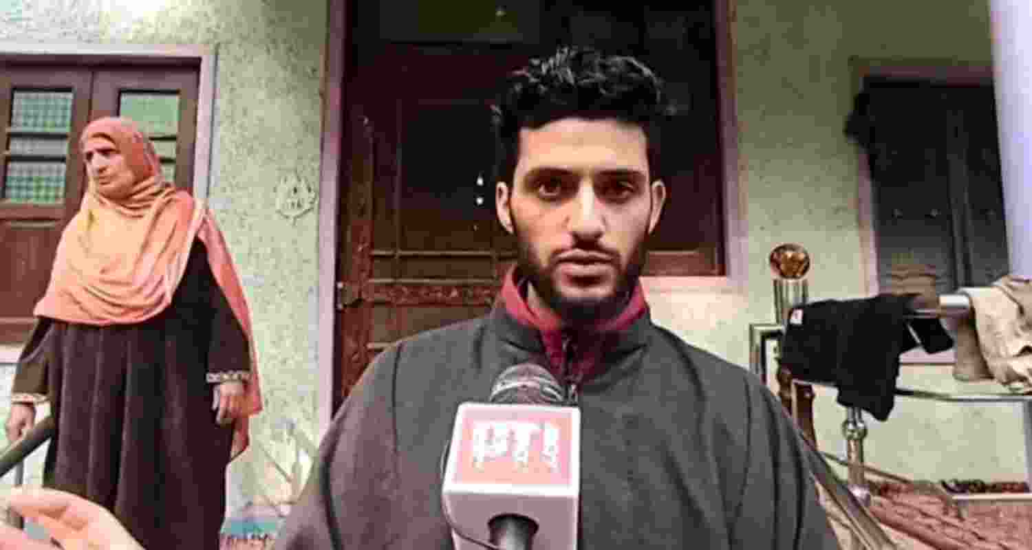 Brother of Muzammil Shakeel, who was arrested in Faridabad terror module case on Monday, speaks to the media. Brother of Muzammil Shakeel, who was arrested in Faridabad terror module case on Monday, speaks to the media.