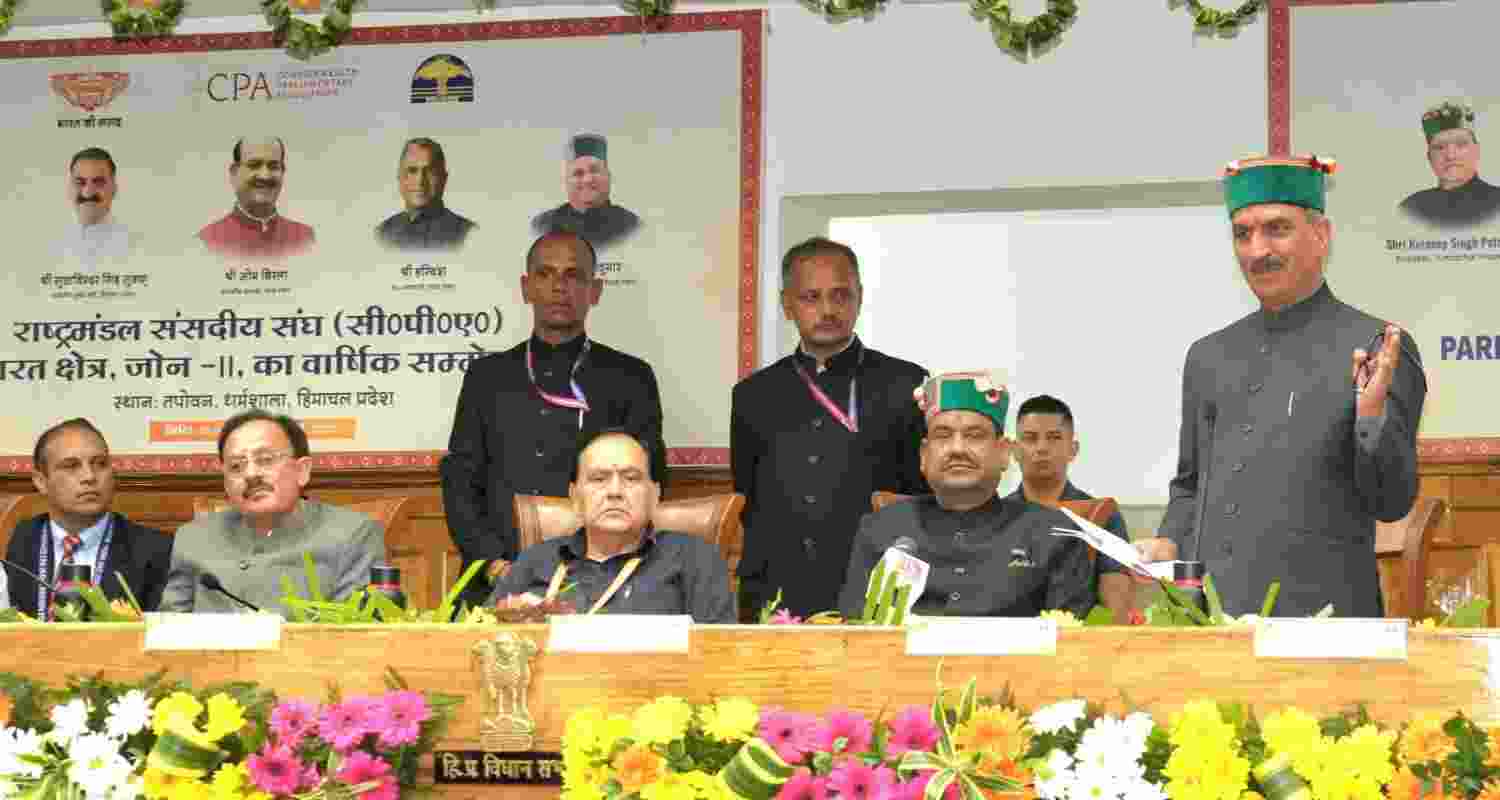 Chief Minister Thakur Sukhvinder Singh Sukhu during the two-day annual conference of the Commonwealth Parliamentary Association (CPA) in Dharamshala on Monday. Chief Minister Thakur Sukhvinder Singh Sukhu during the two-day annual conference of the Commonwealth Parliamentary Association (CPA) in Dharamshala on Monday.