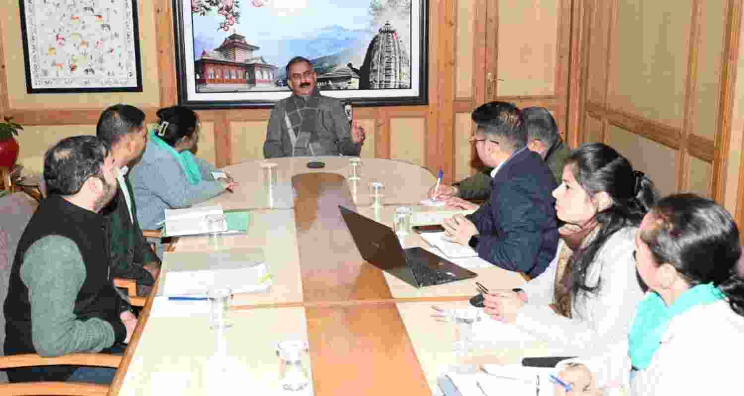 Chief Minister Thakur Sukhvinder Singh Sukhu. Chief Minister Thakur Sukhvinder Singh Sukhu.