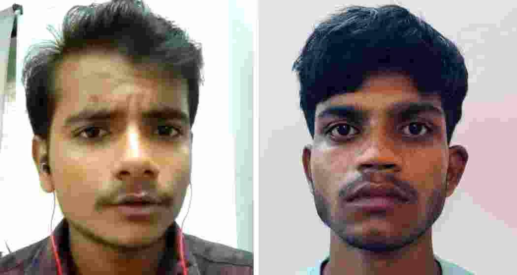 Roshan and Bittu, arrested in the DRI’s KK Park-linked probe, in images specially arranged for NAI. Roshan and Bittu, arrested in the DRI’s KK Park-linked probe, in images specially arranged for NAI.