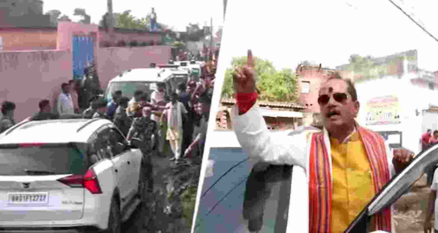 Bihar Dy CM's convoy attacked; EC responds Bihar Dy CM's convoy attacked; EC responds