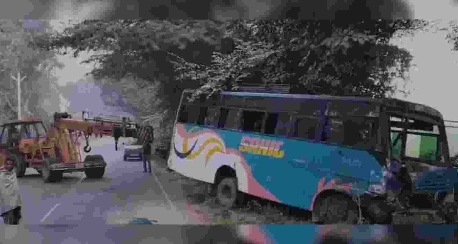 A view of the accident spot. Photo credit -X. A view of the accident spot. Photo credit -X.