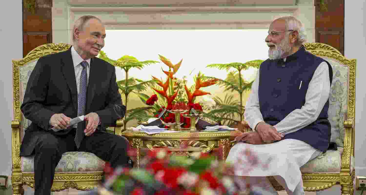 The Ukraine issue figured prominently during the 23rd India-Russia annual summit, which saw Russian President Vladimir Putin and PM Modi engage in talks aimed at further shoring-up a nearly eight-decade bilateral partnership that remained steadfast, notwithstanding a fractured geopolitical environment and global tensions The Ukraine issue figured prominently during the 23rd India-Russia annual summit, which saw Russian President Vladimir Putin and PM Modi engage in talks aimed at further shoring-up a nearly eight-decade bilateral partnership that remained steadfast, notwithstanding a fractured geopolitical environment and global tensions