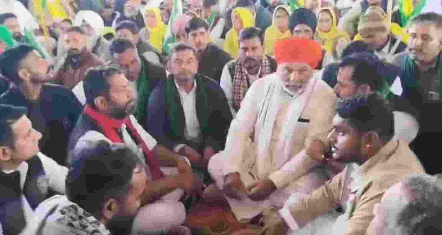 The agitation on December 10 saw a large assembly of farmers in front of the Tibbi SDM office, which slowly swelled to hundreds by evening, with protestors reaching the factory site with tractors and demolishing the boundary wall The agitation on December 10 saw a large assembly of farmers in front of the Tibbi SDM office, which slowly swelled to hundreds by evening, with protestors reaching the factory site with tractors and demolishing the boundary wall