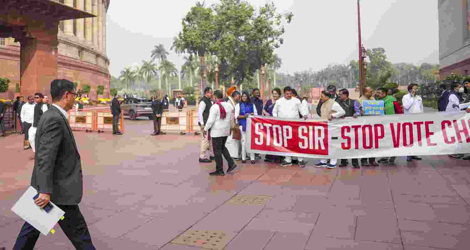 Neither House was able to conduct business after Opposition MPs raised slogans in the Upper House and later staged a walkout Neither House was able to conduct business after Opposition MPs raised slogans in the Upper House and later staged a walkout