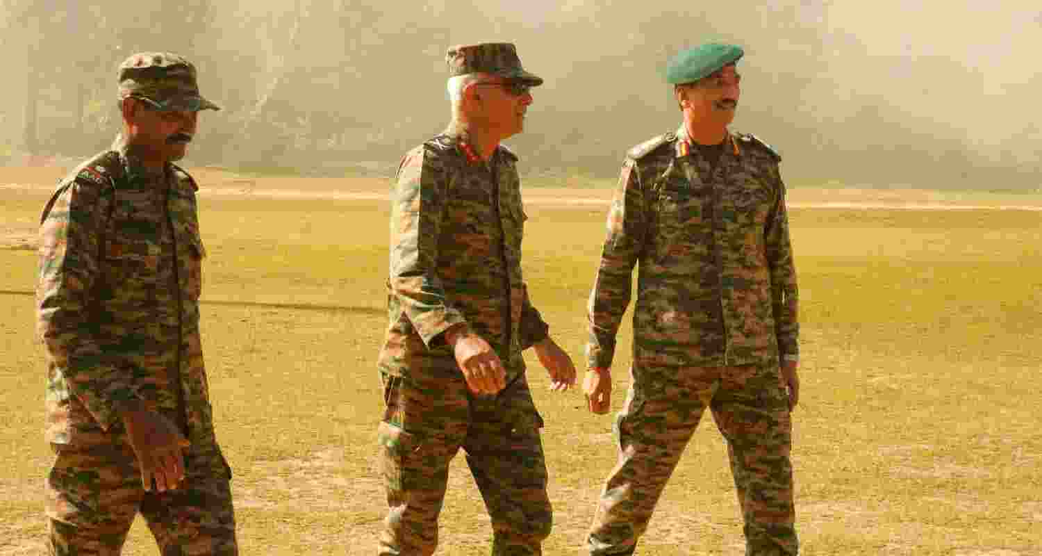 GoC Rising Star corps reviews operation readiness at Palchan military station.  GoC Rising Star corps reviews operation readiness at Palchan military station.