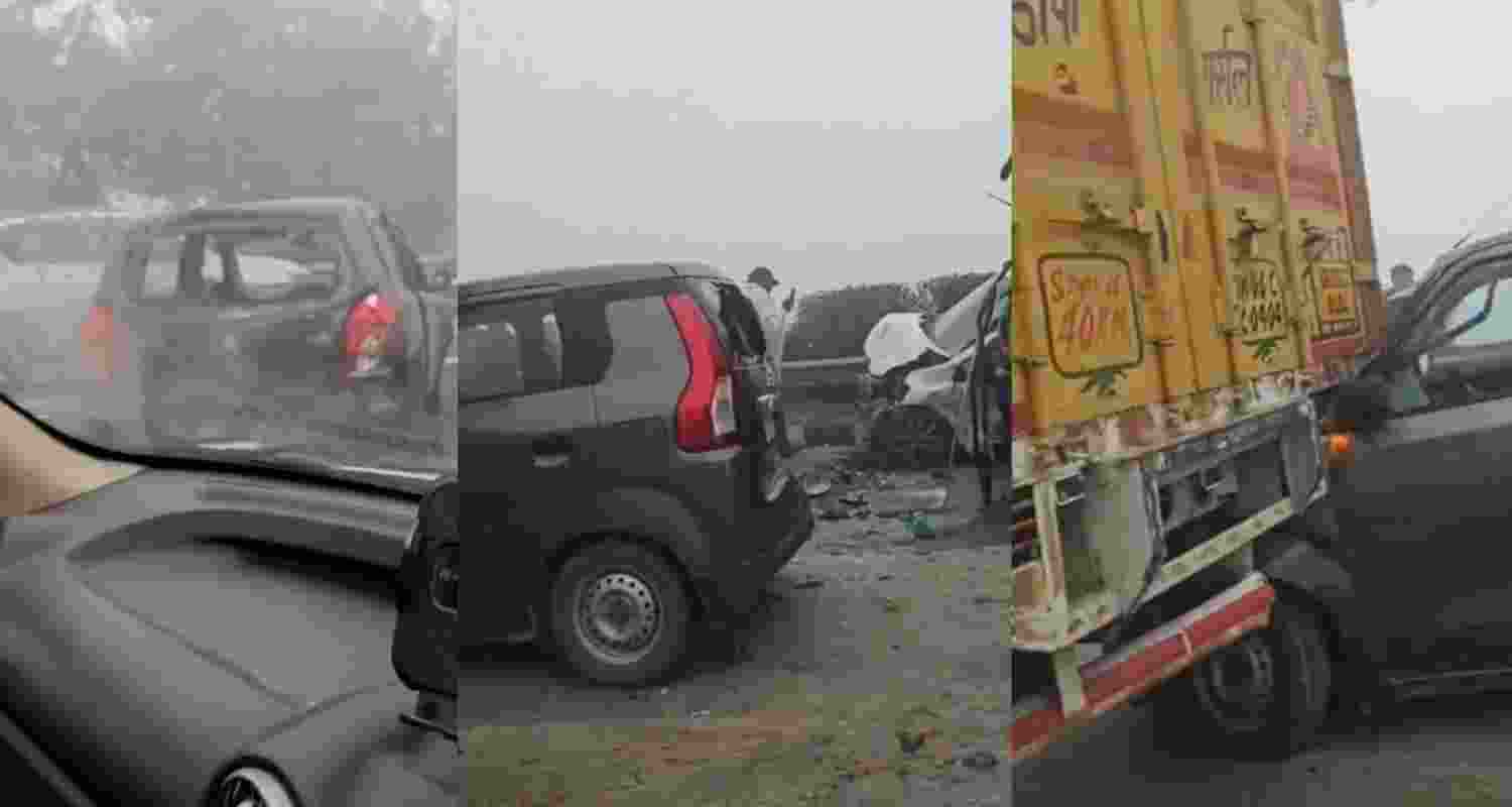 Speed limit reduced after Noida Expressway vehicle collision Speed limit reduced after Noida Expressway vehicle collision