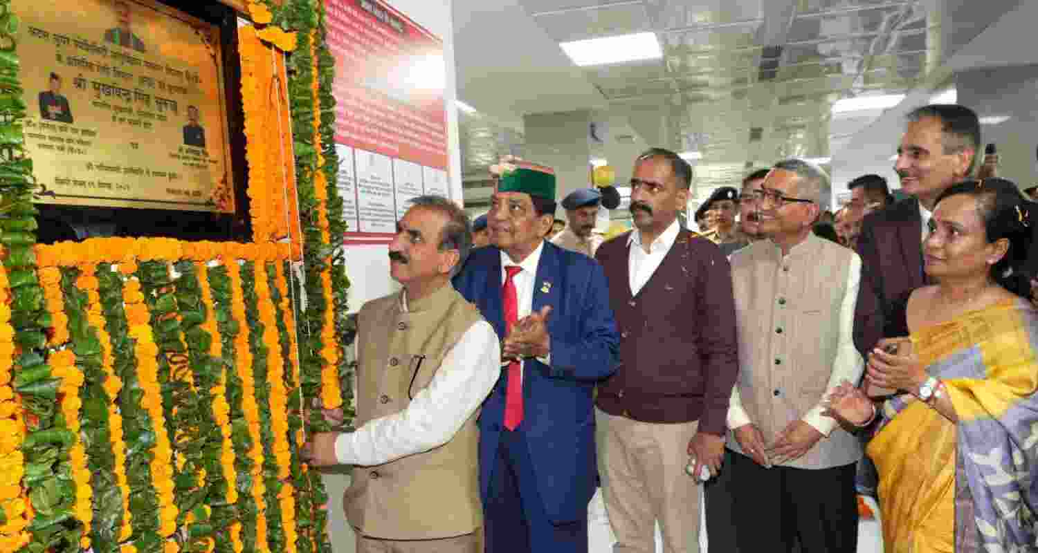 Himachal Pradesh Chief Minister Sukhvinder Singh Sukhu on Thursday inaugurates the IPD services at AIMSS in Shimla. Himachal Pradesh Chief Minister Sukhvinder Singh Sukhu on Thursday inaugurates the IPD services at AIMSS in Shimla.