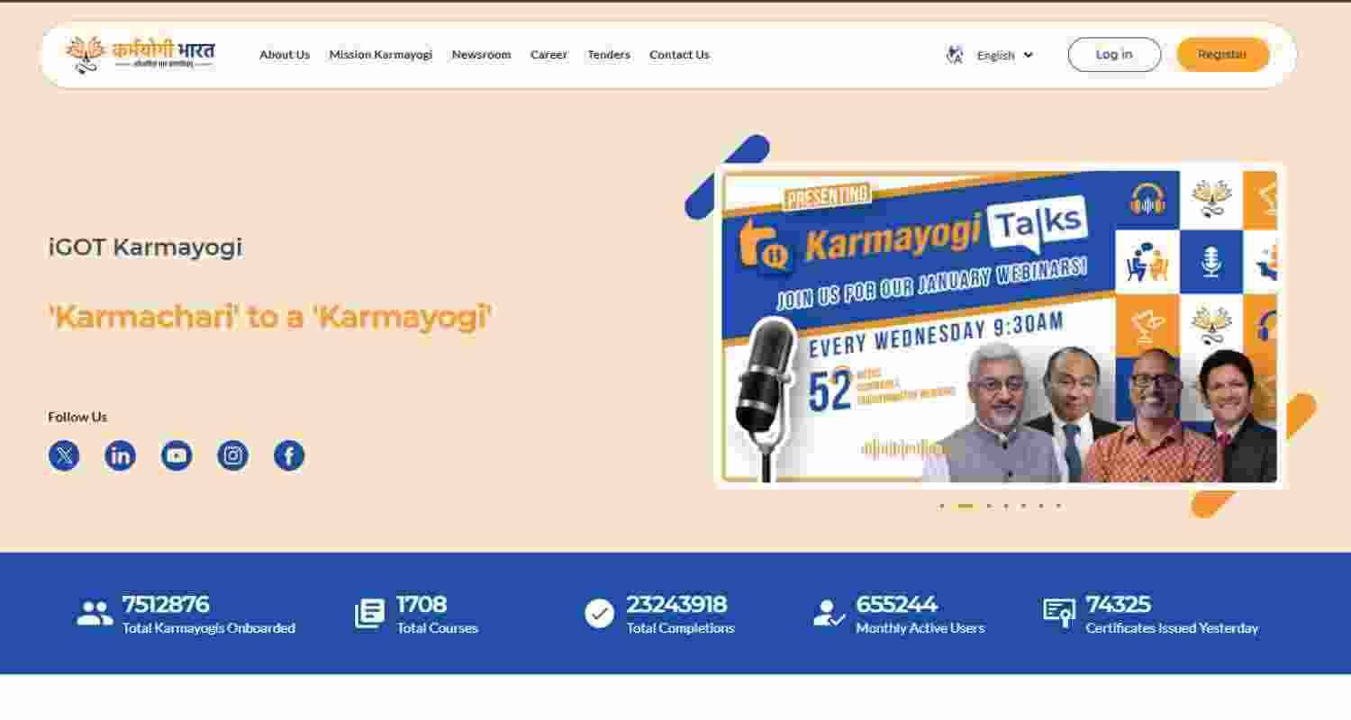 Karmayogi portal.  Karmayogi portal.