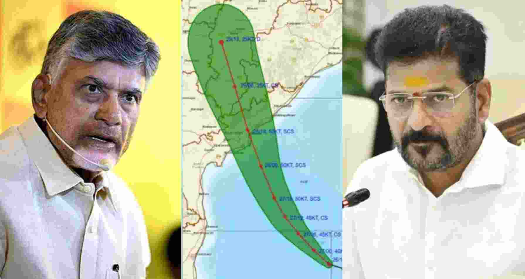 T'gana, Andhra seek post-Cyclone Montha relief aid T'gana, Andhra seek post-Cyclone Montha relief aid