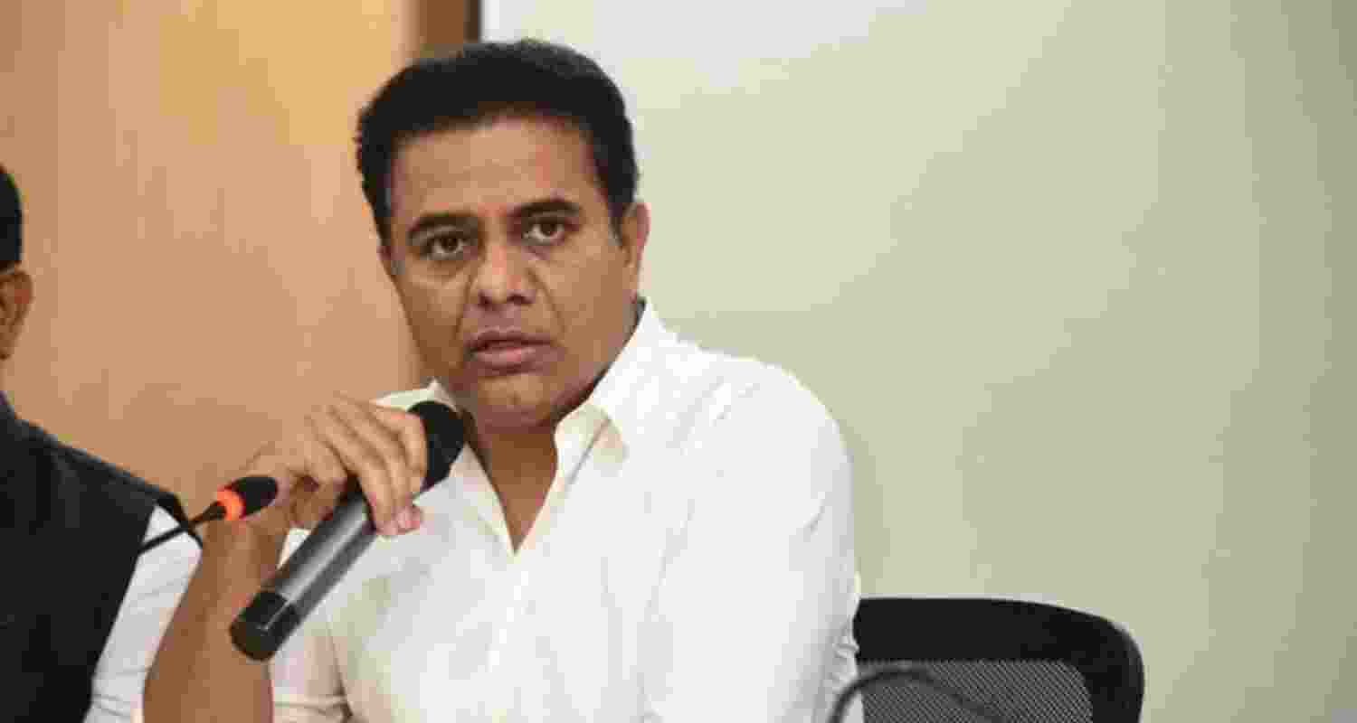 Bharat Rashtra Samithi Working President KT Rama Rao - file image. Bharat Rashtra Samithi Working President KT Rama Rao - file image.