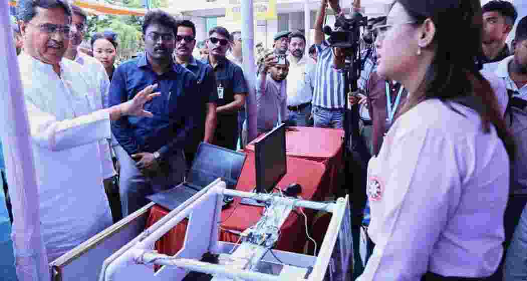 CM Manik Saha interacts with students at the Government College of Art & Craft, Lichubagan, Agartala. CM Manik Saha interacts with students at the Government College of Art & Craft, Lichubagan, Agartala.