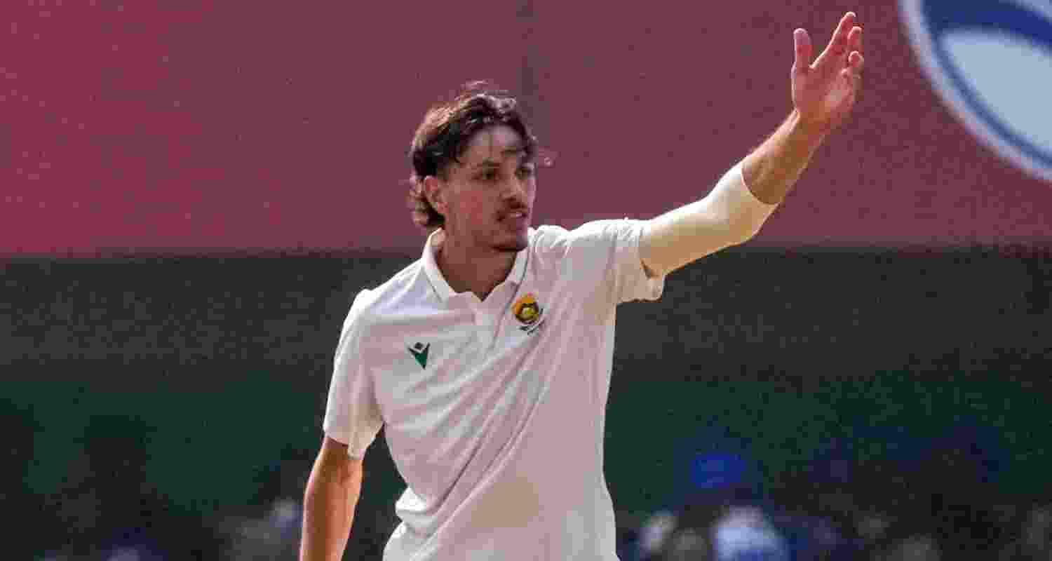 South African all-rounder Marco Jansen - file image. South African all-rounder Marco Jansen - file image.