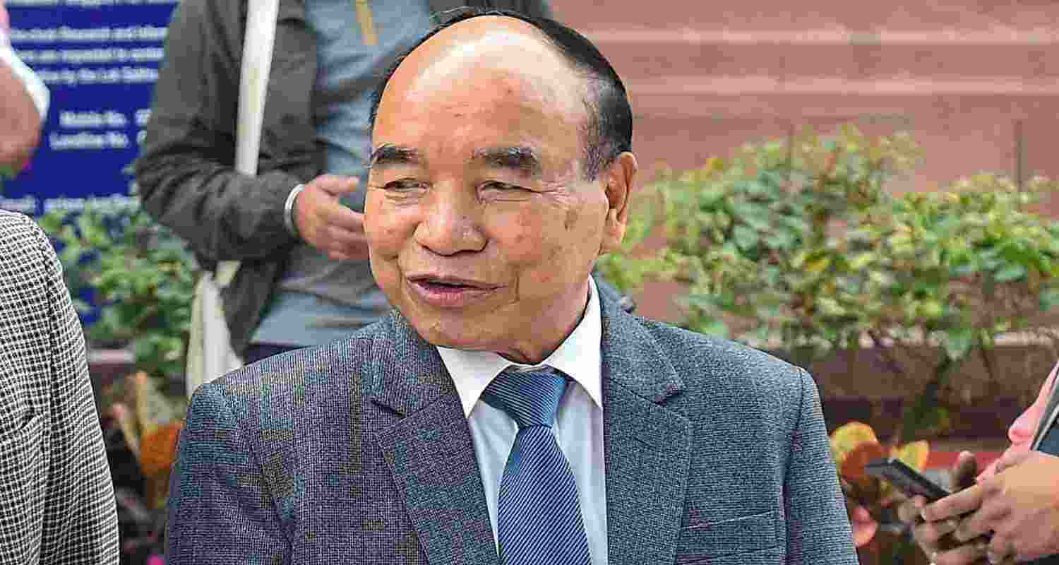 Mizoram CM Lalduhoma. Mizoram CM Lalduhoma.