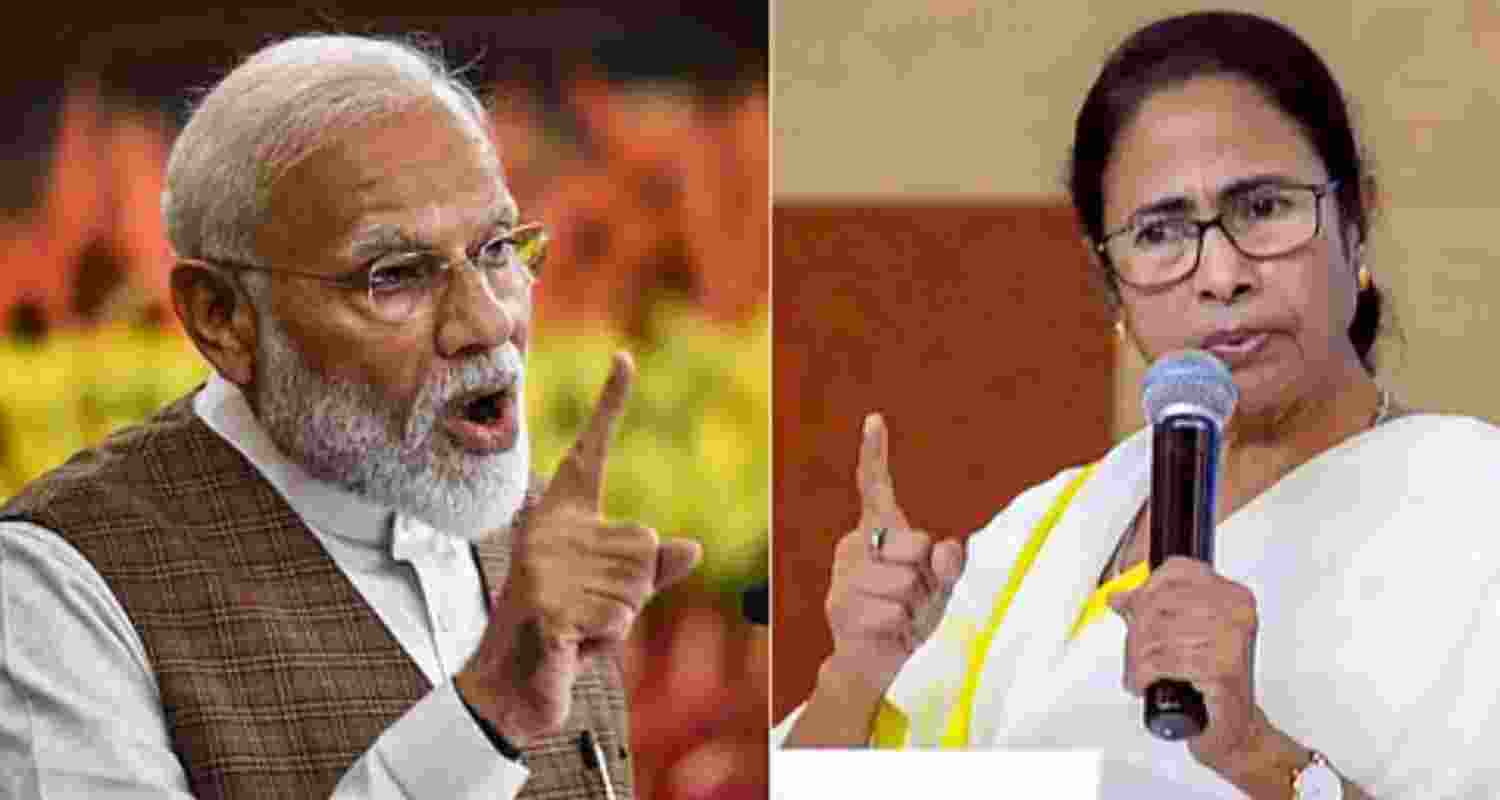 Prime Minister Narendra Modi (left) and West Bengal Chief Minister Mamata Banerjee. Prime Minister Narendra Modi (left) and West Bengal Chief Minister Mamata Banerjee.