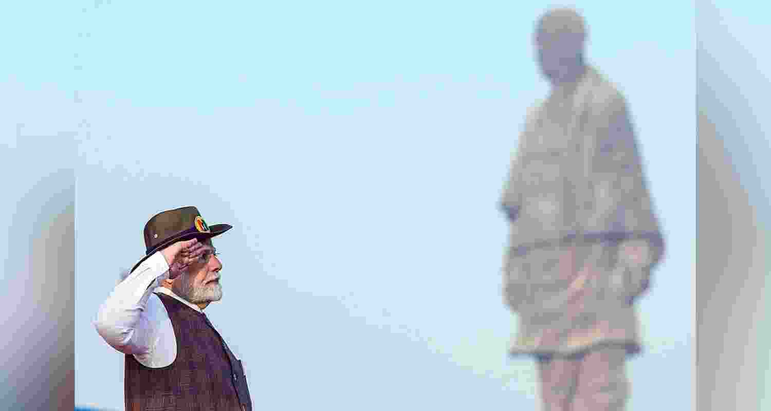 Prime Minister Narendra Modi witnesses the 'Rashtriya Ekta Diwas' parade on the birth anniversary of Sardar Vallabhbhai Patel in 2024 (File Photo). Prime Minister Narendra Modi witnesses the 'Rashtriya Ekta Diwas' parade on the birth anniversary of Sardar Vallabhbhai Patel in 2024 (File Photo).